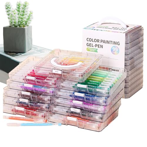 Stylos gel pointe fine et couleurs variées pour dessin artistique
