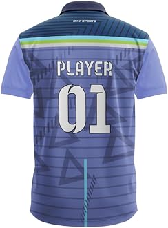 Dika Sports Custom Name and Logo Jersey Cricket t-Shirt Short Sleeve Sport t Shirt for menindian Cricket Team Jersey | 2 Year to 5XL