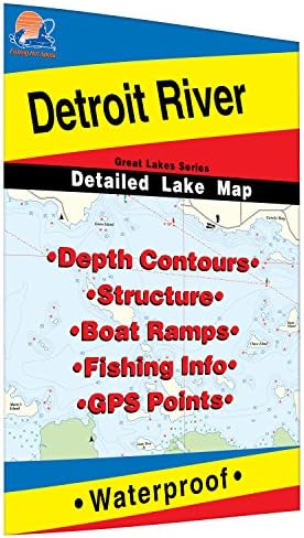 Detroit River Fishing Map