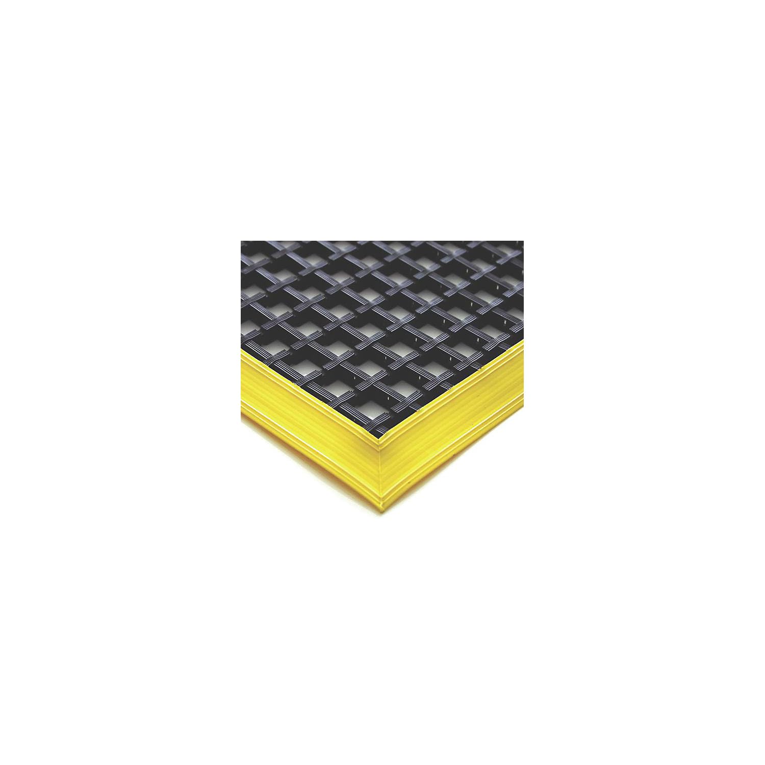 Coba | Tapis Anti-Fatigue COBAmat® Workstation | avec Bords biseautés Jaunes | L x l 1800 x 1200 mm