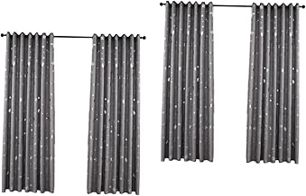 Garneck 2 Pçs Cortina Swags Para Janelas Cortinas De Lua Cortinas Infantis Sala De Estar Painéis Blackout Cortina Blackout Painel Único Cortinas De Janela Cortina De Janela Cortinas