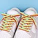 Booyckiy Flat Colorful Fashion Shoelaces, 5/16