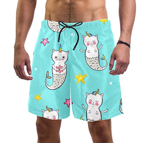 Short de plage homme licorne chat sirène pour éviter l'humidité constante