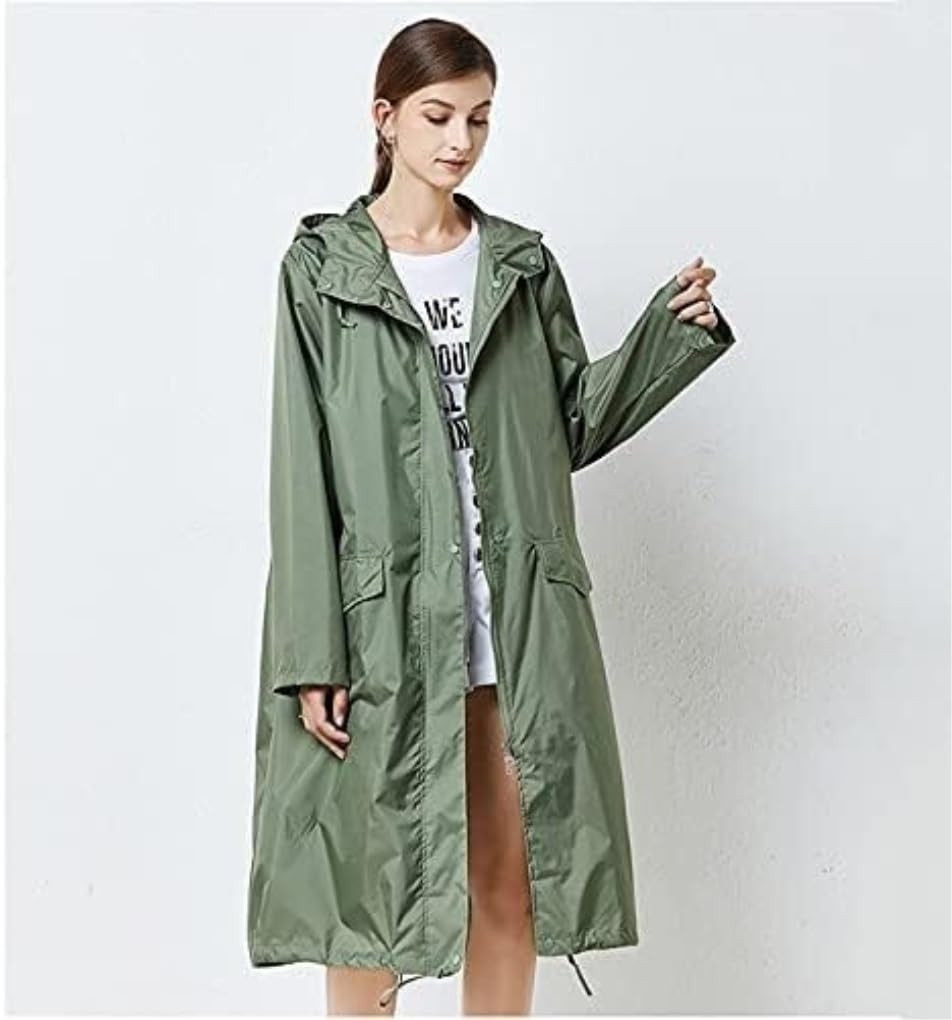 Poncho Pluie Voyage Coupe-vent Ample Et Fin, Couleur Unie, Imperméable, Voyage En Plein Air, Homme Et Femme Adultes Manteau De Pluie