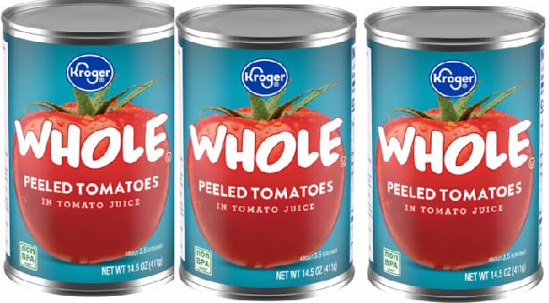Whole Peeled Tomatos (3 Cans, 14.5 oz. each)