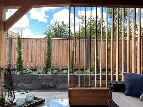 Lames orientables Flex Fence Wovar inox 220 cm kit claustra orientable bois - 6