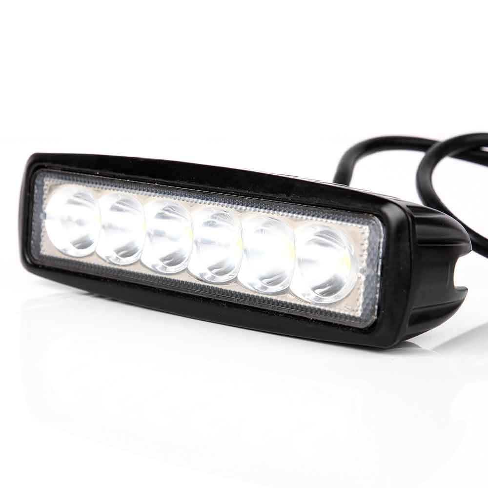 Buy EVERGROW 2x Slim 18W 6",7" inch Flood LED Work Light Marine jet