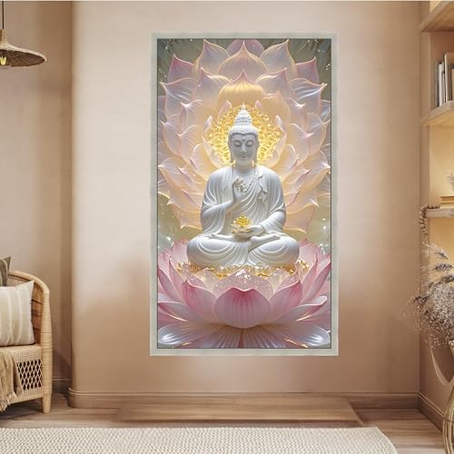 Toile de méditation Bouddha pour créer un salon zen et un coin de yoga relaxant - 3