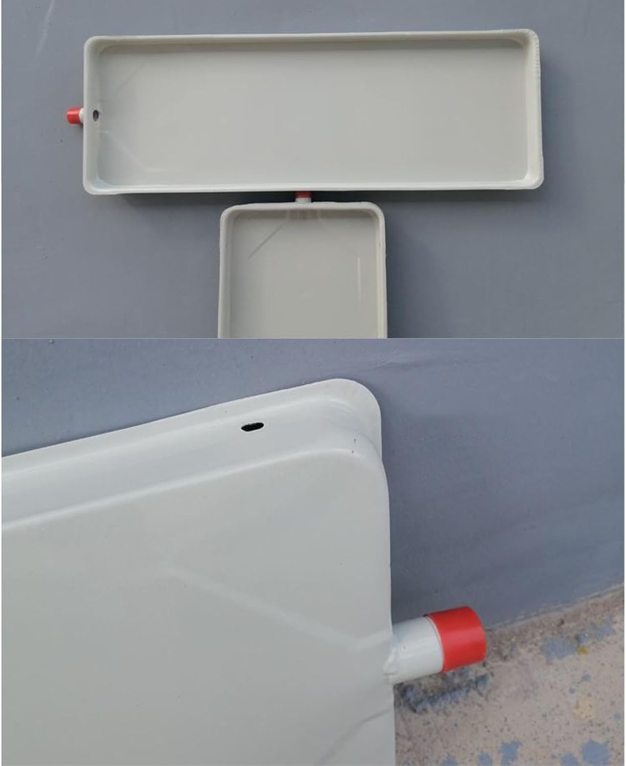 Ocynkowana, szczelna miska ociekowa HVAC do systemów mini dzielonych i pomp ciepła, 910 x 240 mm, trwała miska odpływowa kondensatu z zestawem montażowym - niezbędne akcesorium do klimatyzatora