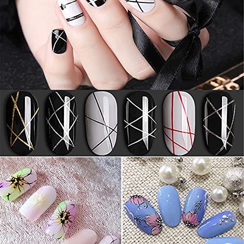 Nagel Art Liner Pinsel, Acryl Nagel Bürsten Nailart Pinsel Set UV Gel Dual Nail Art Liner Brushes Maniküre Salon Tools… – Bild 6