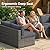 May in Color 7 Pieces Wicker Outdoor Patio Furniture Set, Patio Sectional Sofa with Coffee Table, All-Weather Outdoor Sectional Furniture for Garden Backyard, Grey