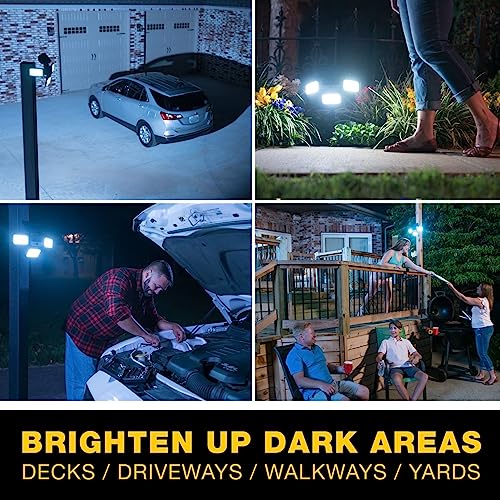 Bell+Howell Bionic Flood Light Max, 500 Lumen Motion Sensor Outdoor Lights Led Flood Light Outdoor Motion Sensor Light, Solar Motion Sensor Light Outdoor Waterproof, 360° Security Lights As Seen On Tv #TOP5