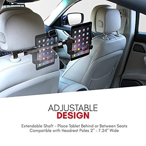 Macally Car Headrest Tablet Holder And Cup Holder Tablet Mount, Drive With Ease #TOP1