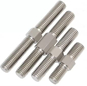 M4 Double-Ended Threaded Rod - 304ss Left Hand & Right Hand Adjustable ...