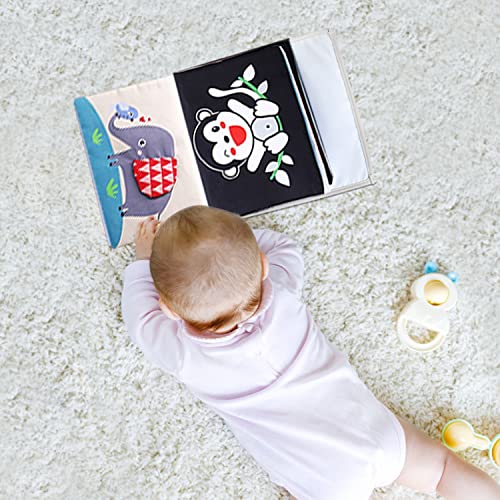 Baby Mirror Tummy Time With High Contrast Soft Baby Crinkle Book, Infant Montessori Sensory Toys For Toddler 0-3-6-12 Months, Tummy Time Floor Mirror For Newborn Brain Development, As Girl Boy Gifts #TOP7
