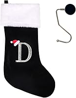 Vista 102 de Medias de Navidad de 20 pulgadas con monograma con letras, medias de Navidad súper suaves, medias grandes de monograma, medias de Navidad con letras