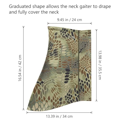 Image of BASSDASH Neck Gaiter Mask UPF 50 Sun Protection for Men & Women, Fishing, Hiking, Outdoor