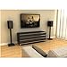 Atlantic Bookshelf Speaker Stands - Steel Construction, Pedestal Style & Built-in Wire Management, Support Bookshelf-Style Speakers up to 20 lbs. PN 77335799 - Black 2-Pack
