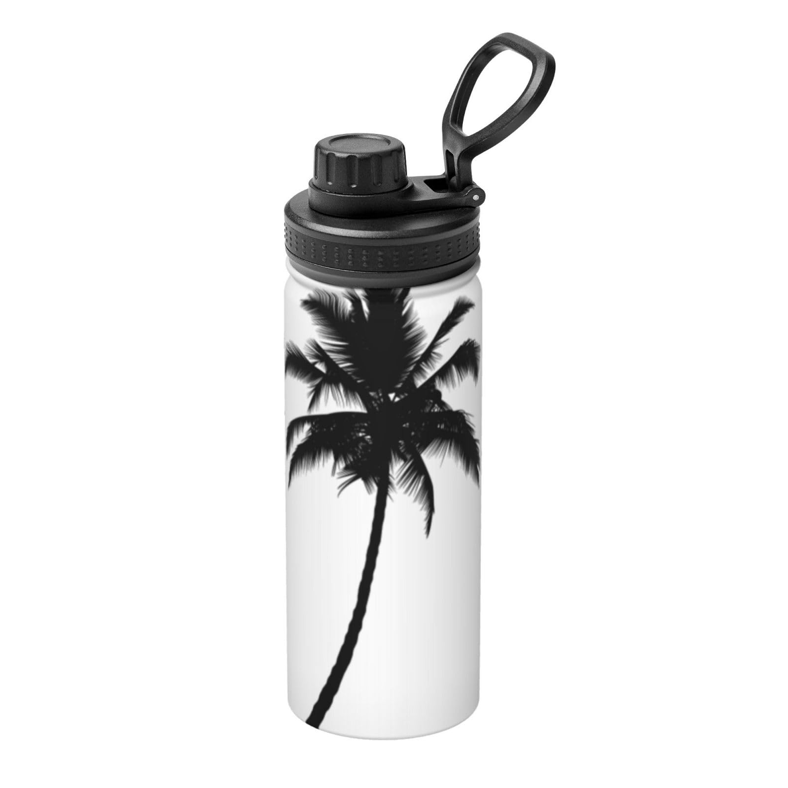 Kfjghhl Insulated Stainless Palm Tree Steel Water Bottle For Sport Gym Travel Leak Camping Hiking Hydration