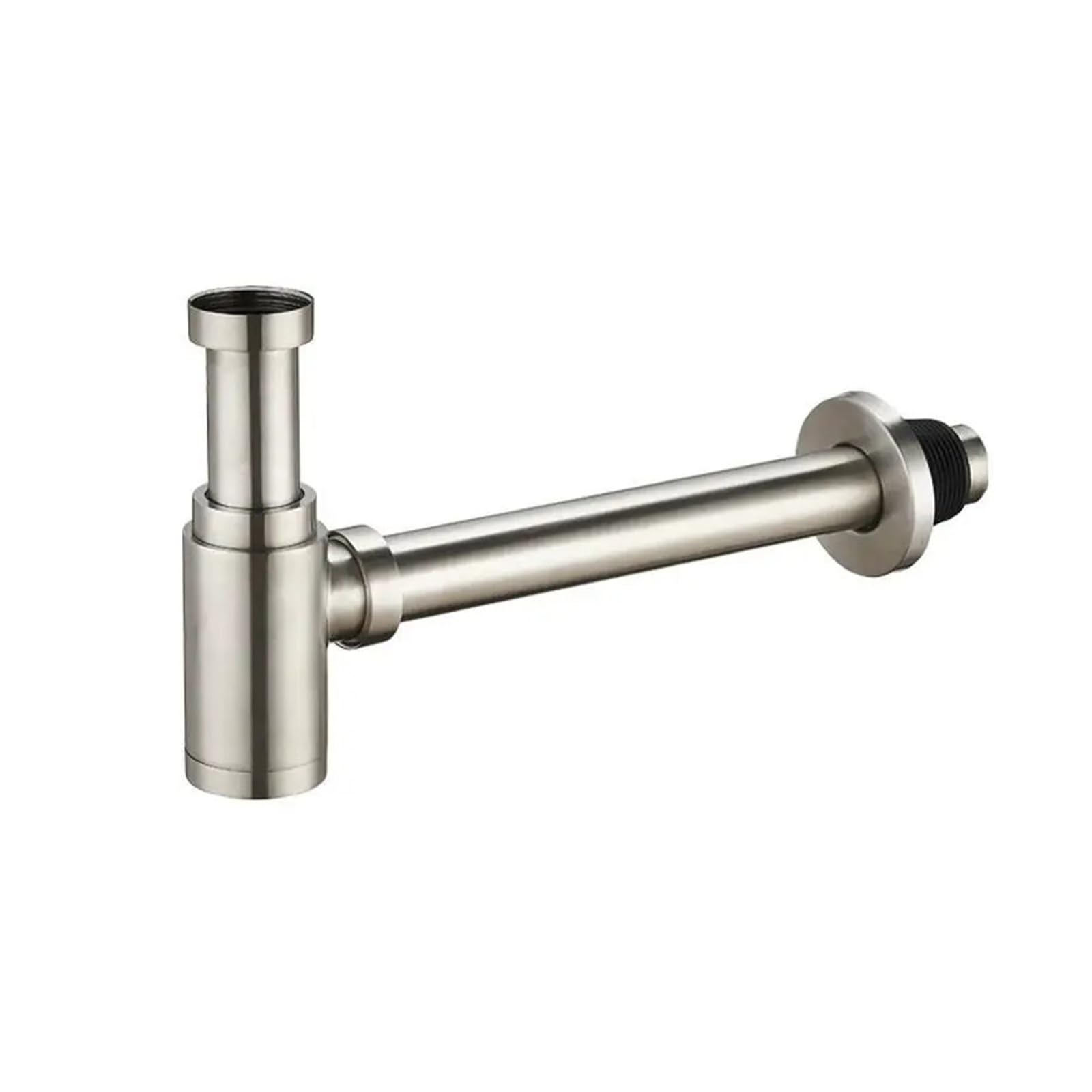 1 pièces 304 en acier inoxydable salle de bains Siphon évier tuyau vidange bassin Drain Nickel/Chrome bouteille piège ensemble accessoires Pour Bain