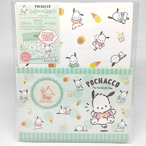 Papeterie Sanrio Pochacco : ensemble papier à lettres japonais, enveloppes et autocollants