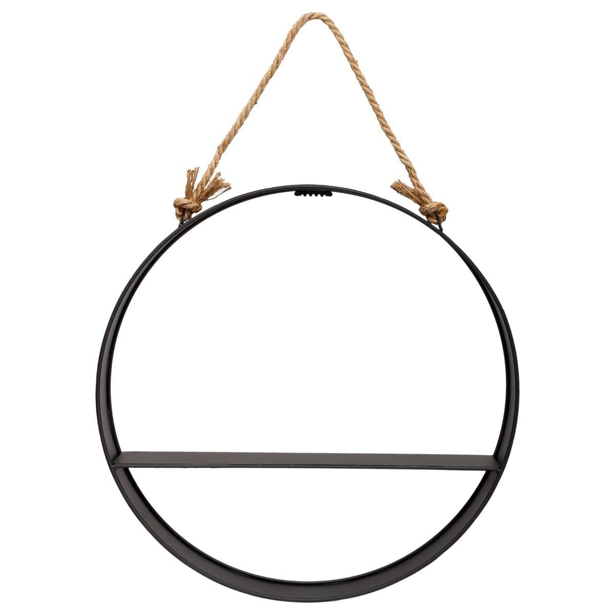 Étagère murale noire Atmosphera Modern en métal design épuré pour votre maison