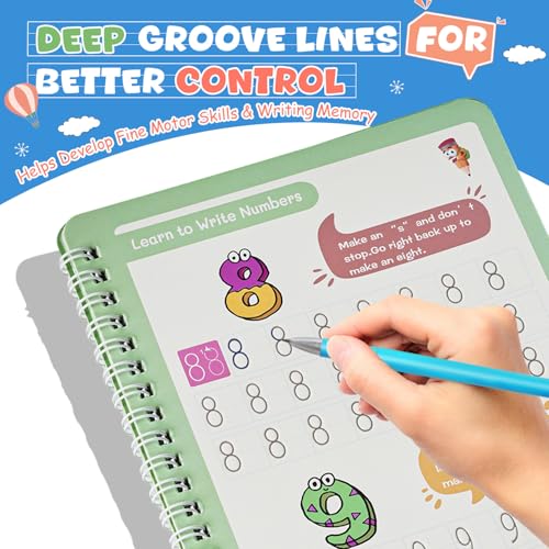 50% Off Magic Grooved Writing Books for Kids - Handwriting Practice Set - Image 6