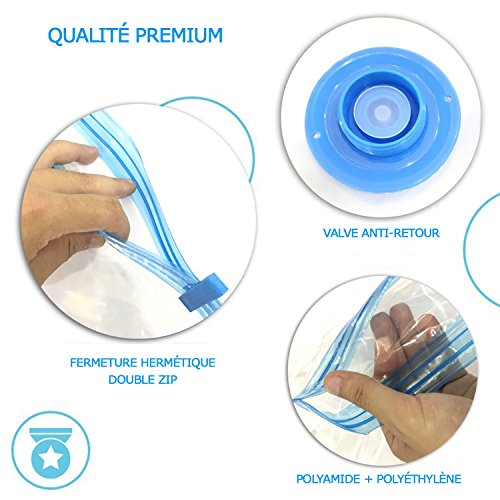 Set di 6 - Sacchetti sotto vuoto aspirables