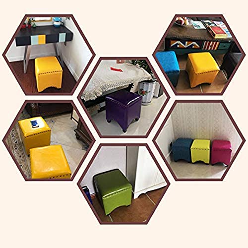 Tabouret rectangulaire et repose-pieds ottoman pour petit espace - 5