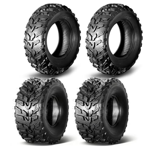 TRIBLE SIX ATV UTV Tires 22x7-11 Front & 22x10-9 Rear All Terrain Mud Tires 22x7x11 & 22x10x9 4PR Tubeless Directional Tread Set of 4
