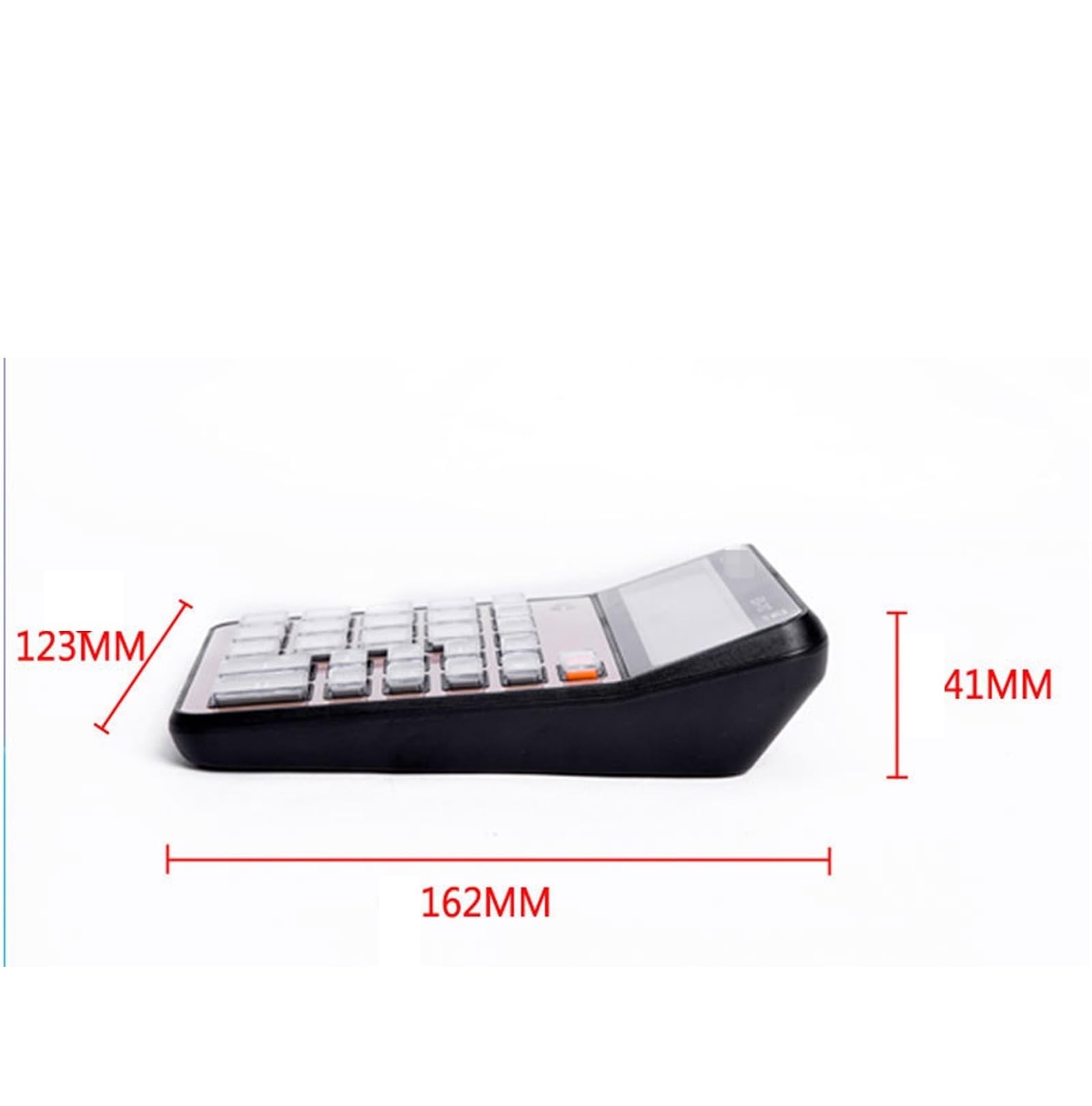 Fourniture Scolaire Calculatrice Multifonctionnelle avec Écran LCD À 12 Chiffres De Bureau Base Outils Auxiliaires(Gold)