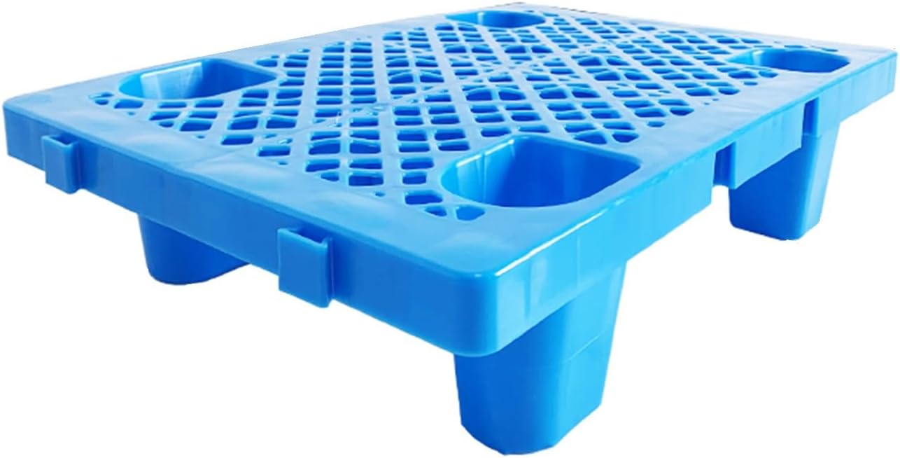 Plastic Nestable Shipping Pallet, Reusable Safety Storage Grid Pads Modular Tray, HDPE Lightweight Floor Pallet for Warehouses Storage Rooms(1pcs,60x40x12cm)