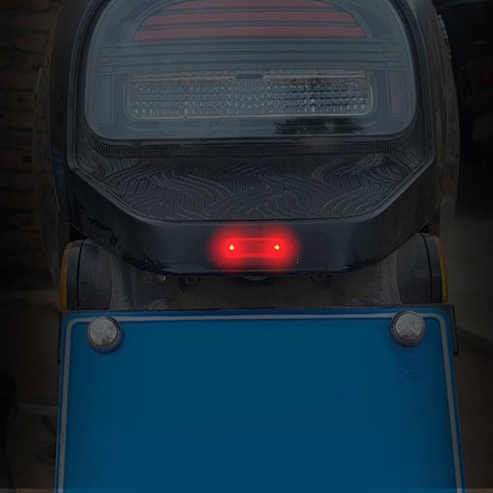 2 luces solares de advertencia, luz LED intermitente, impermeable, mini luz solar de seguridad para bicicleta, motocicleta, SUV, camión, vehículo, conducción nocturna, señales de seguridad