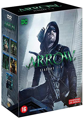 Arrow (Complete Seasons 1-5) - 25-DVD Box Set ( Arrow - Seasons One, Two & Three ) [ NON-USA FORMAT, PAL, Reg.2 Import - Belgium ] -  John Behring, Stephen Amell