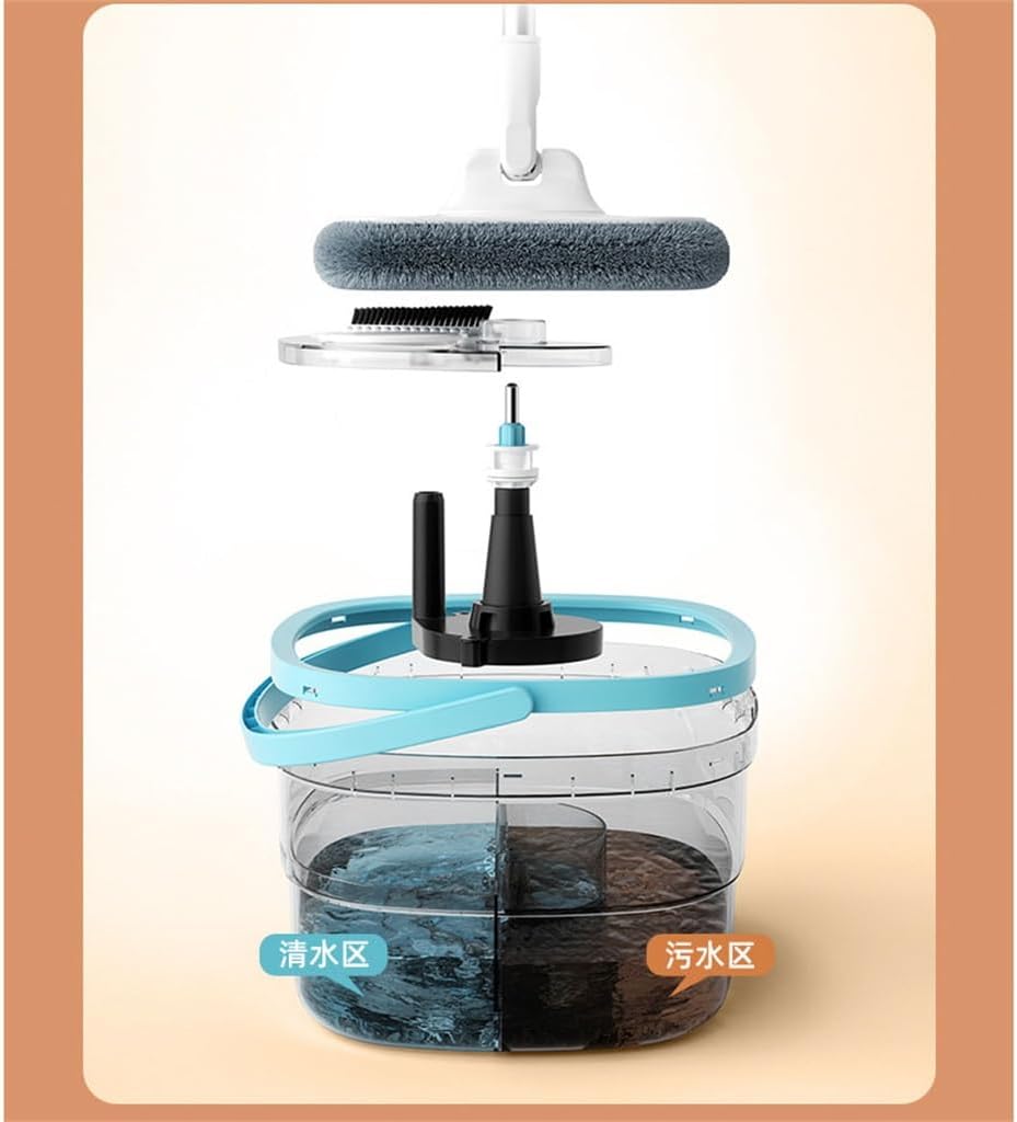 Clean Dirt Separation Hand Free Mop Bucket Lazy Man Household Swivel Sewage