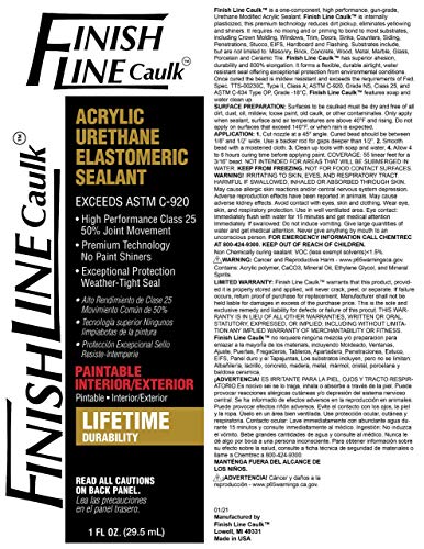 image for Finish Line Caulk Finish Line Acrylic Urethane Elastomeric Sealant Pre