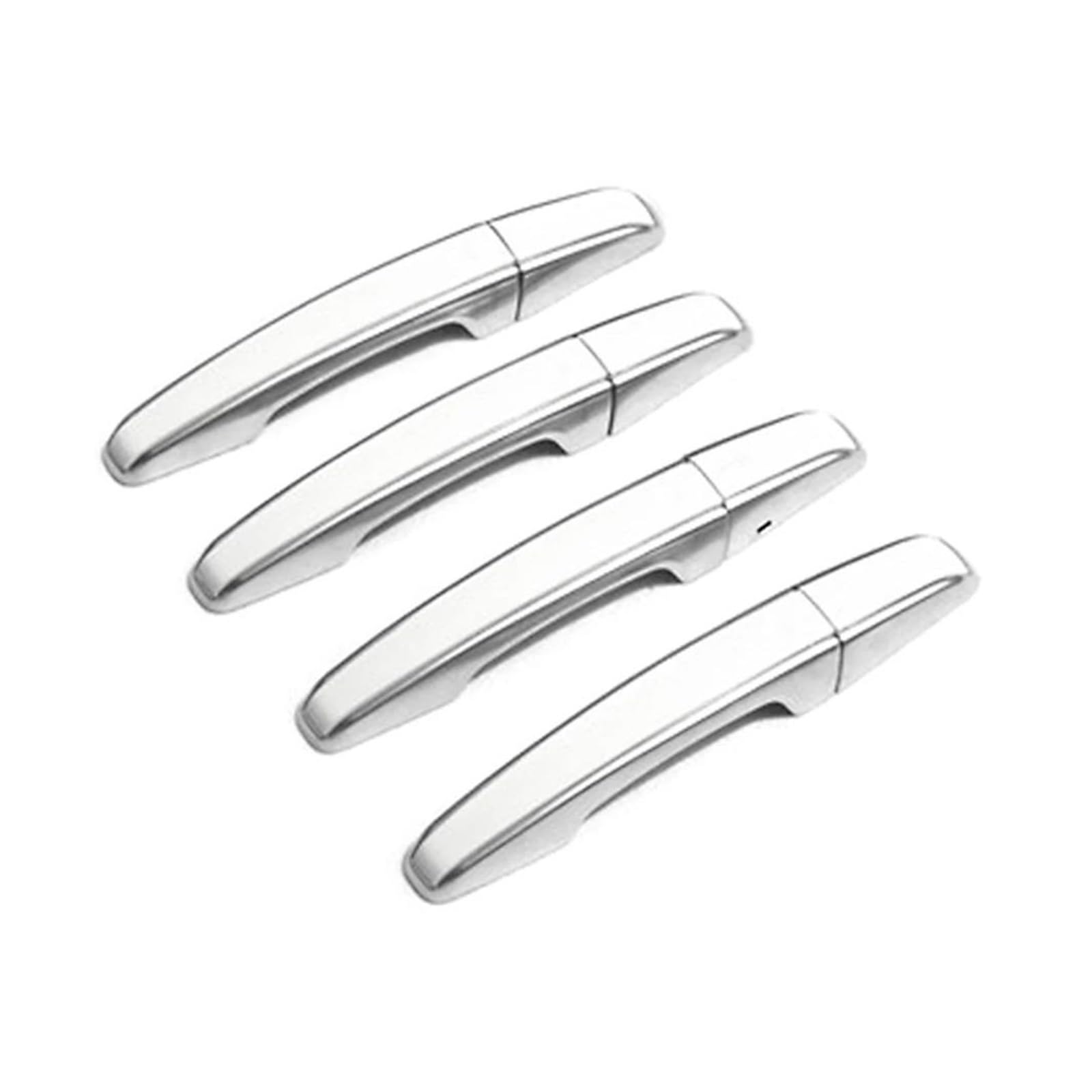 MTVTFECEWG for Land Rover for Range Rover for Vogue for Evoque Sport for Discovery 5 Car Exterior Door Handle Cover Trim (Silver)