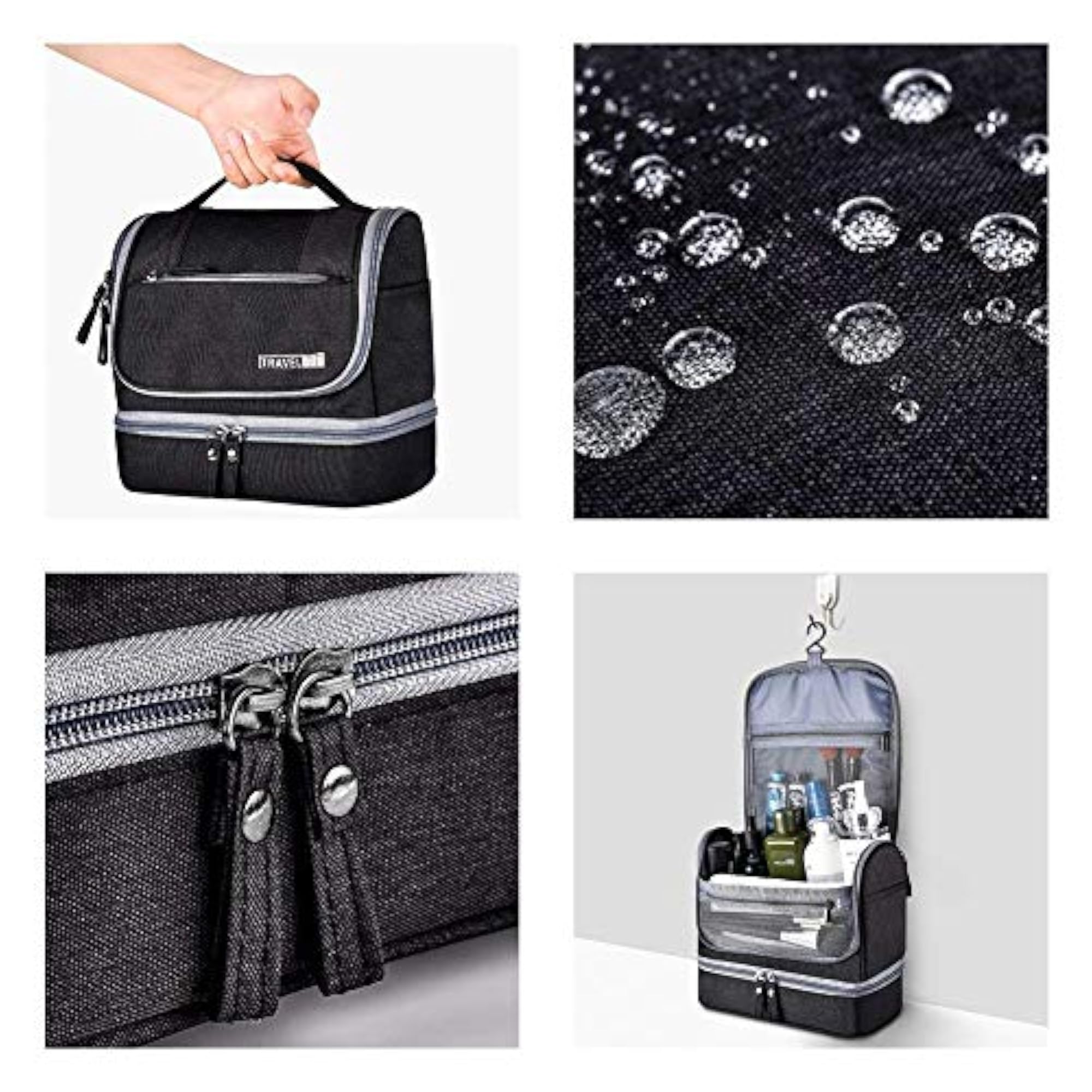 Polyester Toiletry Bag for Travel, Organizer Pouch