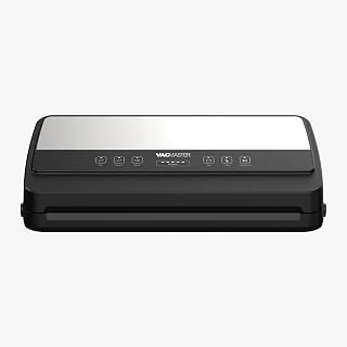 VacMaster Sidekick Vacuum Sealer: Dual Piston Pump, Wet/Dry Sealing, Roll Storage, Bag Cutter & Jar Hose, Compact 12in Seal Bar
