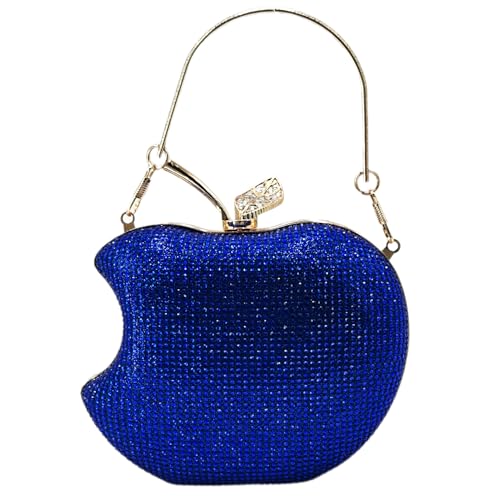 Image of pearl&she Sparkly Apple Rhinestone Handbags Diamond Women Evening Bags Bling Minaudiere Clutch Crystal Purses For Party.