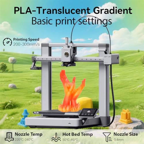 Image of Translucent Rainbow Flame Orange PLA 1.75mm 1kg Glitter 3D Printer Filament | Transparent finish Glitter sparkle Gradient Orange Yellow Smooth transition Color Change 1kg spool 2.2lb for Bambu Flashforge