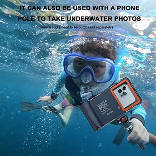 Image of Professional Waterproof Diving Case for Snorkeling, 15M /50FT Underwater Photo & Video Protective Housings Lanyard for iPhone 17 /16 /15 /14 /13 /12Pro Max /XR /XS /X Samsung Galaxy S25 /24 /23 /22 Ultra /Plus