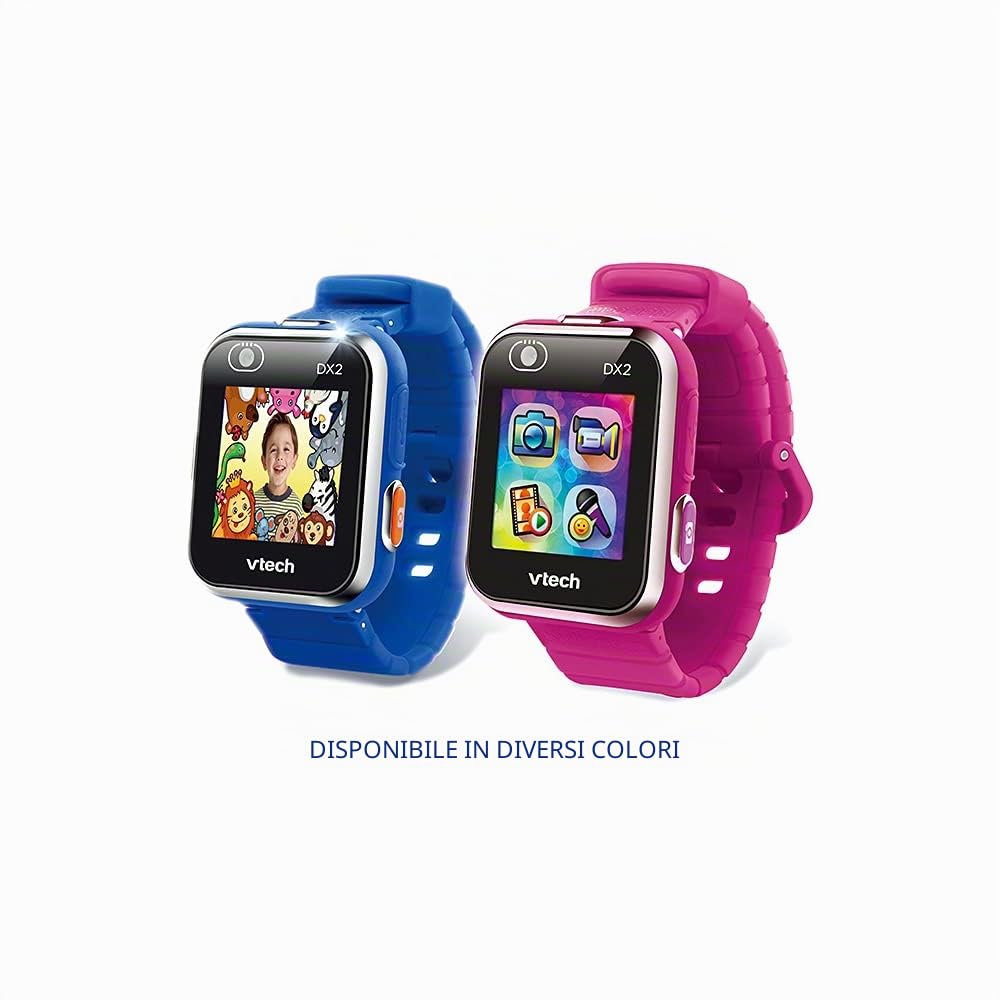 VTech - Kidizoom Smartwatch Connect DX2 Raspberry, Smartwatch per bambini, Smart Watch per bambini - 5/13 anni - Versione FR