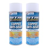 Nitro Lubricants Copper Anti-Seize – 14oz High Temp Anti-Seize Spray for Nuts, Bolts, Studs, Bearings & Slides; Prevents Seizing, Galling & Corrosion in Industrial & Automotive - Made in USA (2-Pack)