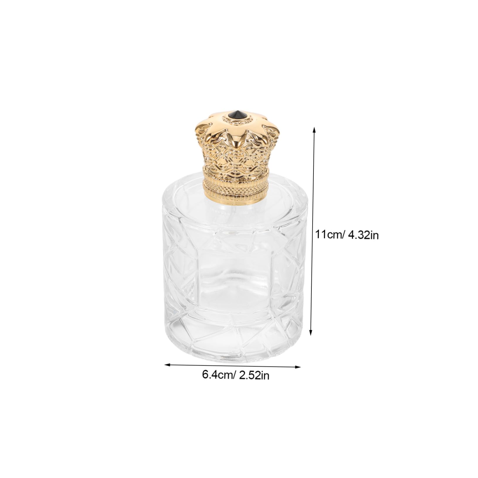 SHERCHPRY 3 Fiolki Na Perfumy Szklane Butelki Podróżne Pojemnik Na Perfumy Do Podróży Mini Butelki Atomizer Do Podróżnych Butelka Uzupełniająca Przezroczysta
