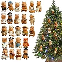 Capybara Calendrier De L'Avent 2024 - Pendentif Capybara 24 Jours - Calendrier De L'Avent De Noël 2D Capybara - Calendrier De Compte à Rebours - Ensemble Capybara à Collectionner