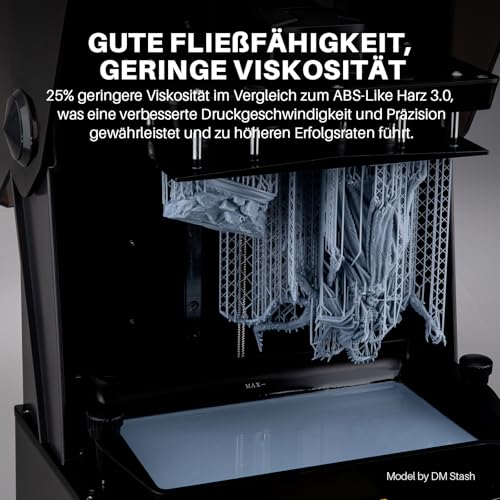 ELEGOO ABS-Like Resin 3.0 Plus, Verbessertes 3D-Drucker Photopolymer Harz, Höhere Hitzebeständigkeit, Schnelle Aushärtung, Hohe Präzision, Nicht Spröde, Beige 2000g