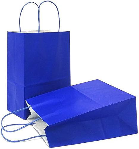 Miniatura 170 de Azowa - Bolsas de papel de estraza con asas para cosas para fiestas, para llevar regalos también