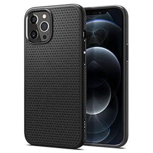 Spigen voor iPhone 12 Pro Max Case Liquid Air Hoesje -Matte Black