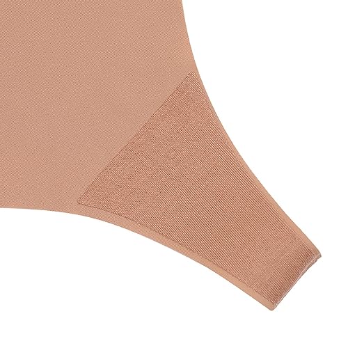 Wetopkim Seamless Thongs for Women, No Show Panties V-waisted Stretch Breathable, Seamless Thong Underwear 6 Pack S-XL